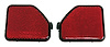 68281936K Fascia Reflector Set for 2018+ Jeep JL Wrangler, Red Plastic [Red, Plastic, Rear] - image 1