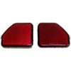 68281936K Fascia Reflector Set for 2018+ Jeep JL Wrangler, Red Plastic [Red, Plastic, Rear] - image 2