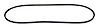 83503350 Accessory Drive Belt for 87-89 YJ Wrangler w/ American Air A/C, 47.5 in. Long, V-Belt [Black, Rubber] - image 1