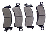 83504371 Brake Pad Set for 1974-1991 Jeep SJ, J-Series, Includes Left and Right [Gray, Semi-Metallic, Front] - image 1