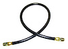 A1197 Oil Filter Hose for 1941-1945 Jeep MB w/ 4-134 L-Head Engine, 21.5 in. Long [Black, Metal, Rubber] - image 1