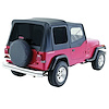 Black Denim Complete Soft Top w/ Tinted Windows for 1987-1995 Jeep Wrangler YJ - image 1