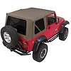 CT20436T Khaki Complete Soft Top w/ Tinted Windows for 1997-2003 Jeep Wrangler, 1997-2003 Jeep TJ, 2004-2006 Jeep Wrangler X - image 1