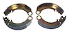 J0642967 Brake Shoe Set for 1941-1945 MB, 1945-1949 CJ-2A, 1948-1953 CJ-3A, 1950-1952 M38 w/ 9 in. Brakes, Front or Rear