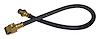 J5352701 Brake Hose for 1974-1975 Jeep J-Series, 19 in. Long [Black, Zinc, Metal, Rubber, Rear] - image 1