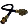 J5352701 Brake Hose for 1974-1975 Jeep J-Series, 19 in. Long [Black, Zinc, Metal, Rubber, Rear] - image 2