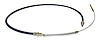 J5353238 Parking Brake Cable for 1976-1986 Jeep CJ-7, 61.75 in. Long [Black, Unpainted, Plastic, Rubber, Steel, Front] - image 1