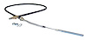 J5355287 Parking Brake Cable for 1976-1983 CJ-5, 51-7/8 in. Long [Black, Unpainted, Plastic, Rubber, Steel, Front] - image 1