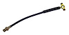 J5359322 Brake Hose for 1979-1991 Jeep SJ, J-10 w/ 119 in. Wheelbase, 14.5' Long [Black, Zinc, Metal, Rubber, Front] - image 1