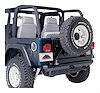 RB10115 Black Denim Full Replacement Roll Bar Pad & Cover Kit for 1992-1995 Jeep YJ Wrangler - image 1