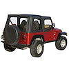 Black Denim Replacement Soft Top for 1997-2006 Jeep Wrangler TJ - image 1