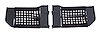 RT25006 Tube Door Set for 2007-2018 Jeep JK Wrangler w/ 2 Doors; 1.25" Steel Black Powder Coated Tubing w/ Nylon Netting - image 1