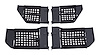 RT25007 Tube Door Set for 2007-2018 Jeep JK Wrangler w/ 4 Doors; 1.25" Steel Black Powder Coated Tubing w/ Nylon Netting - image 1