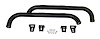 RT26015 3" Black Tubular Side Steps for 1987-2006 Jeep YJ, TJ Wrangler w/o Unlimited; Matte Black Paint Finish
