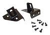 RT26021 Black Windshield Light Mount Brackets for 1976-1986 Jeep CJ-5, CJ-7, CJ-8, and 1987-1995 YJ Wrangler - image 1