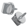 RT26028 Chrome Windshield Knobs for 1976-1983 Jeep CJ5, 1976-1986 Jeep CJ7, 1979 Jeep CJ5 Renegade, 1979 Jeep CJ5 Base