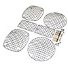 RT26047 Chrome Stone Guard Set for 1997-2003 Jeep TJ, 1998-2003 Jeep Wrangler, 2004-2006 Jeep Wrangler X - image 1