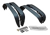 RT26085 Plate Steel Fender Flare Set for 2007-2018 Jeep JK Wrangler; Textured Black Powder Coated; Increases Tire Clearance - image 1