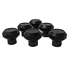 RT27002 Black Dash Control Knob Set for 1976-1983 Jeep CJ5, 1976-1986 Jeep CJ7, 1981-1985 Jeep Scrambler - image 1