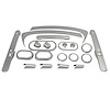 RT27031 Brushed Silver Complete Interior Trim Kit for 2007-2010 Jeep Wrangler X, 2007-2010 Jeep Wrangler Sahara - image 1