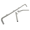 RT28009 Stainless Steel Light Bar for 1976-1986 Jeep CJ/1987-1995 Jeep Wrangler YJ - image 1