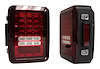 RT28111 LED Tail Light Set w/ Red Lenses for 2007-2018 Jeep JK Wrangler; Left and Right