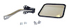 RT30006 Left Chrome Arm & Mirror Kit for 1955-1986 CJ-5, 1955-1975 CJ-6, 1976-1986 CJ-7, 1981-1986 CJ-8, & 1987-1995 YJ Wrangler - image 1