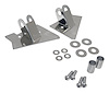RT30015 Stainless Steel Mirror Relocation Brackets for 1997-2002 Jeep TJ Wrangler; Includes 2 Brackets, 2 Spacers, and 2 Washers - image 1