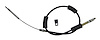 RT31039 Rear Parking Brake Cable for 1984-1996 Jeep XJ Cherokee w/ Rear Disc Conversion; 52" Long; Left or Right - image 1