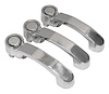 RT34004 3 Stainless Steel Door Handles for 2007-2018 Jeep JK Wrangler (2 Doors Plus Tailgate) - image 1