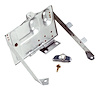 RT34020 Stainless Battery Tray 1976-1986 Jeep CJ-5, CJ-7, CJ-8; Includes Battery Tray and Clamp w/ Bolt - image 1