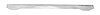 RT34040 Stainless Steel Rear Bumper Overlay for 1987-1995 Jeep YJ Wrangler - image 1