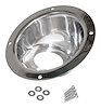 RT34056 Stainless Steel Fuel Filler Bezel for 1997-2006 Jeep TJ Wrangler; Includes Hardware - image 1