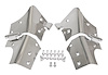 RT34066 Stainless Steel Windshield Hinge Set for 1997-2006 Jeep TJ Wrangler; Includes 2 Hinges and Hardware