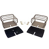 RT34098 Titanium Euro Tail Lamp Guard Set for 1976-1983 Jeep CJ5, 1976-1986 Jeep CJ7, 1981-1985 Jeep Scrambler - image 1
