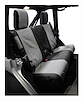 SC30121 Rear Polycanvas Seat Cover for 2007-2011 Jeep JK Wrangler w/ 2-Doors; Black and Gray - image 1