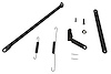 01A-16674-AK Hood Release Linkage & Support Brace Kit, 1940 Ford Standard, Ford Pickup - image 1