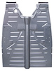 01A-550 Front Floor Pan, 1939-40 Ford Car - image 1