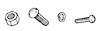 01A-8206-DHK Grille Side Hardware Kit, 1940 Ford Deluxe - image 1