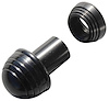 01A-9270-SRB Fordy Style Dash Knob & Collar Set (Black), Universal - image 1