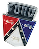 0A-7042514-B Trunk Emblem, 1950-54 Ford Car, Wagon, 1955-56 Mainline, Customline, Wagon - image 1