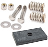 1165-SS Radiator Mounting Hardware Kit, 1932-48 Ford Car, Ford Pickup - image 1