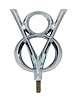 18-13122 Headlight Bar Emblem, 1932 Ford Car - image 1