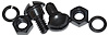 20308-S2 Hood Arm Bolt Set, 1939-48 Ford Car, 1940-47 Ford Pickup - image 1