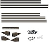 21A-45983-C Window Channel Kit, 1942-48 Ford Convertible - image 1