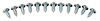 3103 Door Scuff Plate Screws, 1932-48 Ford Car - image 1