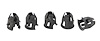 375480-S Emblem Barrel Clips, 1948-Up Ford Car, Ford Pickup