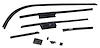 40-56786 Rear Quarter Window Channel Kit, 1934 Tudor Ford Sedan, Victoria - image 1