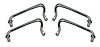 48-16644/5-B Hood Handles (Stainless), 1934-36 Ford Car, 1935-37 Ford Pickup