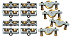 48-6622218 Door Window Roller Kit, 1935-38 Ford Convertible, Cabriolet